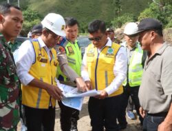 Kapolres Bersama Forkopimda Simalungun Lakukan Pengecekan Proyek Prioritas percepatan pembangunan Jalan di Daerah Pariwisata Super Prioritas Danau Toba