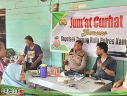 Polsek Tapung Hulu Kembali Gelar Jum’at Curhat Bersama Warga Desa Rimba Beringin