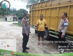 Gerak Cepat….!! Polsek Tapung Hulu Patroli ke Lokasi Diduga Tempat Gelper