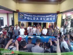 AKBP Josua Tampubolon,SH.MH Pimpin Paparan Terkait Berbagai Kasus Kejahatan di Wilkum Polres Pelabuhan Belawan