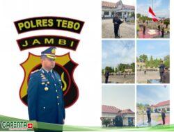 Wakapolres Tebo Pimpin Upacara Peringati Hari Sumpah Pemuda ke-95 di Lapangan Hitam Polres Tebo