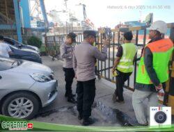 Sosialisasi : Sat Binmas Polres Pelabuhan Belawan Laksanakan Sosialisasikan Pemilu Damai kepada Buruh Bongkar Muat