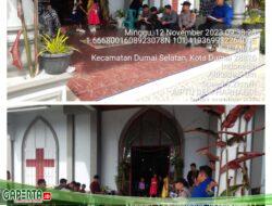 Minggu Kasih, Polsek Dumai Barat Sambangi Gereja HKBP Jl Melur