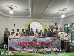 Waka Polres Simalungun Gelar Jum’at Curhat di Masjid Taqwa Nagori Limag Raya
