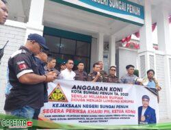 Tahap Penyidikan, Dana hibah KONI Kota Sungai Penuh