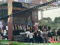 Kesbangpol Menggandeng Dan Bersinergi Dengan KPU Kabupaten Tangerang Sukseskan Kirab Pemilu 2024
