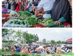 Hari Kedua Pasar Rakyat Kelakap Tujuh Difungsikan, Walikota Paisal Traktir Warga Berbelanja