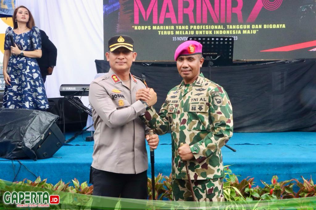 Kapolres Pelabuhan Belawan Hadiri Syukuran Hut Korps Marinir Ke 78 Di