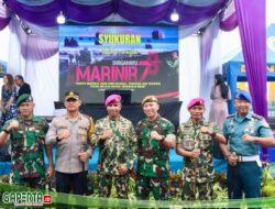 Kapolres Pelabuhan Belawan Hadiri Syukuran HUT Korps Marinir ke-78 di Mako Yonmarhanlan I Belawan