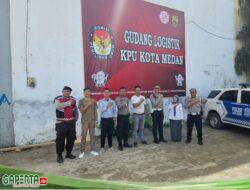 Kasat Lantas Polres Pelabuhan Belawan Lakukan Patroli Dialogis di Gudang Logistik KPU