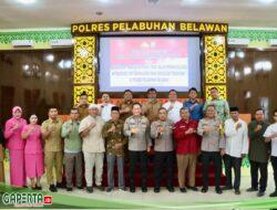 Polres Pelabuhan Belawan Terima Kunjungan Puslitban Polri Dalam Penelitian Penguatan Peran Polri dalam Mencegah Intoleransi dan Radikalisme