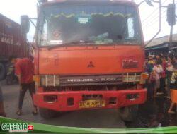 1 Korban Tewas Tempat akibat Lakalantas Truk Container vs Sepeda Motor