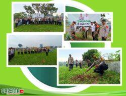 Gerakan Nasional Pelaksanaan Penanaman 10 juta Pohon, Polres Pelabuhan Belawan Laksanakan Secara Serentak