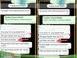 Oknum Kades Menyatakan Dirinya Bukan Kades Terkait Konfirmasi Dana Desa