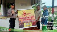Unit Binmas Polsek Sungai Beduk Sosialisasikan Saber Pungli Kepada Masyarakat