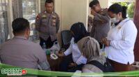 Dokkes Polresta Barelang laksanakan  Pemeriksaan Kesehatan Personel yang melaksanakan tugas  Pengamanan di Gudang PPK Wilayah Hukum Polresta Barelang
