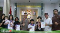 Kapolresta Barelang Terima Kunjungan Atlet Tenis Junior Kota Batam Yang Menjuarai Turnamen di Tanjung pinang dan Johor Malaysia