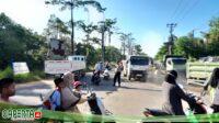 Personil Polsek Sungai Beduk Polresta Barelang Laksanakan Strong Point Pagi antisipasi kemacetan pada pagi hari