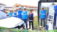 Perkuat Sinergi BUMN, PLN dan Hutama Karya Hadirkan 4 Stasiun Pengisian Kendaraan Listrik Umum di Ruas Jalan Tol Permai dan Pekbang