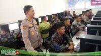Karo SDM Polda Jambi Tegaskan Penerimaan Anggota Polri Tidak Di Pungut Biaya. Saat Tinjau Tes CAT Psikologi.