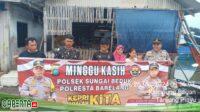 Minggu Kasih : Polsek Sungai Beduk Polresta Barelang Sosialisasi di Kampung Bagan Kelurahan Tanjung Piayu