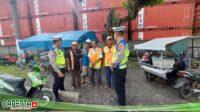 Sat Lantas Polres Pelabuhan Belawan Sosialisasikan Keselamatan Berkendara di Jalan Stasiun