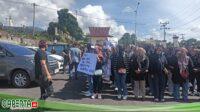 Rugi Ratusan Juta Rupiah,  Buruh PTPN IV Regional-I, Demo Polres Tapanuli Selatan.