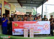 Polres Pelabuhan Belawan Laksanakan Bakti Sosial di Kantor FKPM dalam Rangka Hari Bhayangkara ke-78