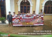 Minggu Kasih : Polsek Sungai Beduk Polresta Barelang bersama Pengurus Gereja HKBP Resort Tanjung Piayu  Kelurahan Duriangkang