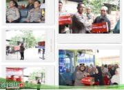 HUT Bhayangkara ke-78, Polresta Barelang Beri Bantuan Sembako Kepada Driver Ojol Kota Batam