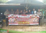 Kegiatan Minggu Kasih Polsek Sungai Beduk Polresta Barelang bersama Masyarakat Mangsang Kebun  Kelurahan Mangsang