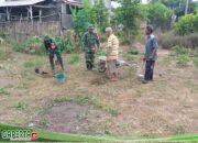 Peduli Kelestarian Alam, Babinsa Pos Wonotirto Bersama Warga Laksanakan Penanaman Pohon