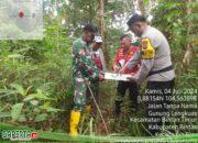 Antisipasi Kebakaran Hutan dan Lahan, Tim Brigdalkarhutla Manggala Agni Bersama Bhabinkamtibmas Pantau Sumber Resapan Air.