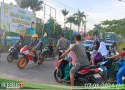 Personil Polsek Sungai Beduk Polresta Barelang Laksanakan Strong Point Pagi Antisipasi Kemacetan Pada Pagi Hari
