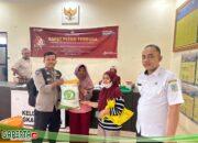 Bhabinkamtibmas Polsek Jambi Selatan Monitoring Penyaluran Bantuan Pangan.