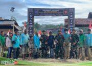 Satgas Yonif 642/KPS Silaturahmi Lembaga Garda Motor Jalur Merah Putih di Distrik Aroba