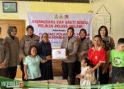 Polwan Polres Melawi Tebar Kasih Kepedulian