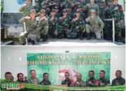 PANGDAM XII/TANJUNGPURA BERI APRESIASI KEPADA ANGGOTA SATGAS PAMTAS RI-MALAYSIA YONKAV 12/BC.