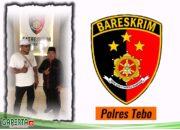 Kanit Polres Tebo, Saat Dikonfirmasi Membenarkan. Masyarakat Kilis, Telah Laporkan Kades Ilham Ke  Polres Tebo.