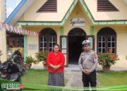 Personil Polsek Kota pinang Aipda Aidil Syahputra  Laksanakan Kegiatan Pengamanan Ibadah Minggu di Gereja Methodist El-Shaday