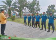 Apel pagi Dinas Pemadam Kebakaran Kecamatan Aek Kuo.