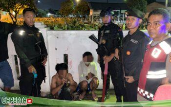 Polres Pelabuhan Belawan Tangkap Dua Anggota Genk Motor dengan Sajam di Mabar