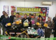 6 Tersangka Diamankan dan 6,3 Kg Shabu Serta 1.981 Butir Pil Ekstacy Dimusnahkan Ditresnarkoba Polda Jambi 