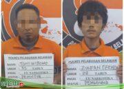 Tim Patroli Gabungan Polres Pelabuhan Belawan Tangkap Dua Tersangka Narkoba di Kelurahan Terjun