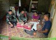 Peduli Masyarakat Perbatasan, Satgas Pamtas Yonkav 12/BC Melaksanakan Tali Asih Untuk Masyarakat.