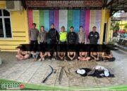 Polres Singkawang Amankan Beberapa Orang Remaja yang Terlibat Tawuran.