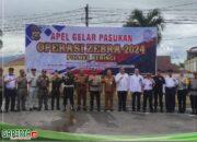 Pjs.Walikota Sungai Penuh Hadiri Apel Gelar Pasukan Operasi Zebra Tahun 2024 di Halaman Polres Kerinci