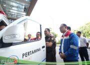 Sinergi Kerjasama Pengabdian Masyarakat , PT KPI Kilang Dumai Serahkan Bantuan Ambulans ke Kejati Riau