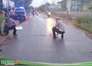 Kecelakaan lalu lintas antara Dua Pengendara Sepeda Motor di Benua Kayong