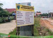 Diduga Ada Pemotongan Panjang Jalan, Proyek Pembangunan Jalan Sungai Rengas Sampai Desa Bulu Kasab